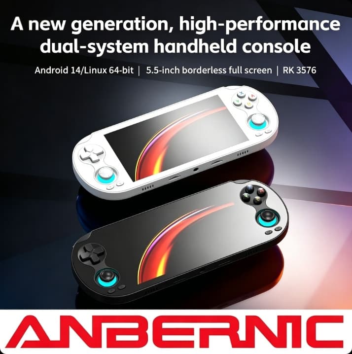 RGVITAPro high-performance RK3576 Android 14+Linux dual system 5.5-inch high-definition game handheld console
