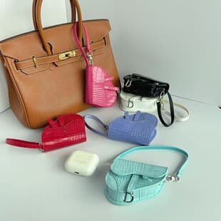 Mini Saddle Bag Coin Purse Fashion Earphone Case Car Decoration Bag Charm Mystery Box Pairing Women 10 Colors Available