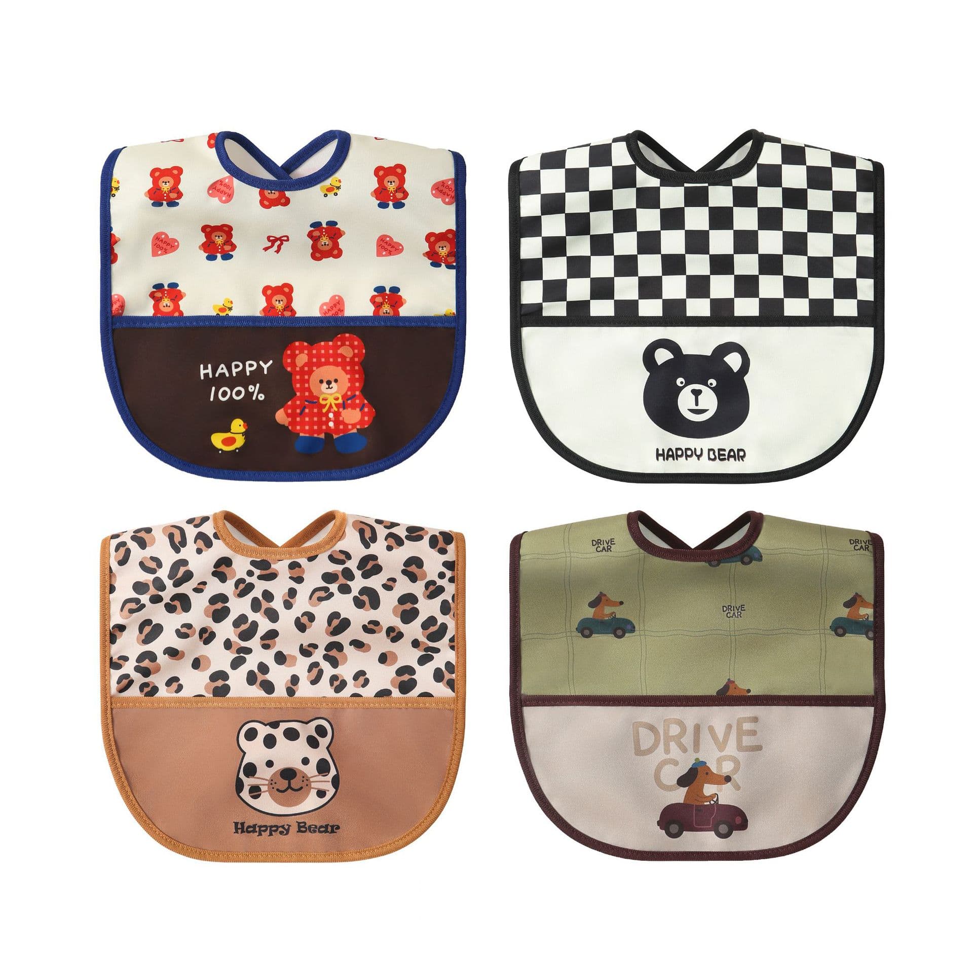 Cross-border baby waterproof bib baby rice bag INS bib new baby rice bag saliva towel super soft