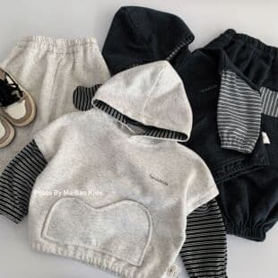 Boys' Fall Outfit Set 2026 New Style Kids' Autumn Sporty Hoodie Cool Casual Boys' Clothing Wholesale