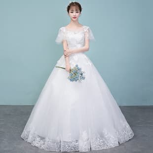 Main Wedding Dress 2026 New Style French Simple Elegant Floor-Length Pure White Super Fairy for Petite Plus Size Maternity