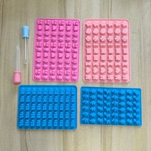Wholesale Stock - Mini Silicone Chocolate Molds, DIY Ice Cube Trays, Creative Soft Candy Molds