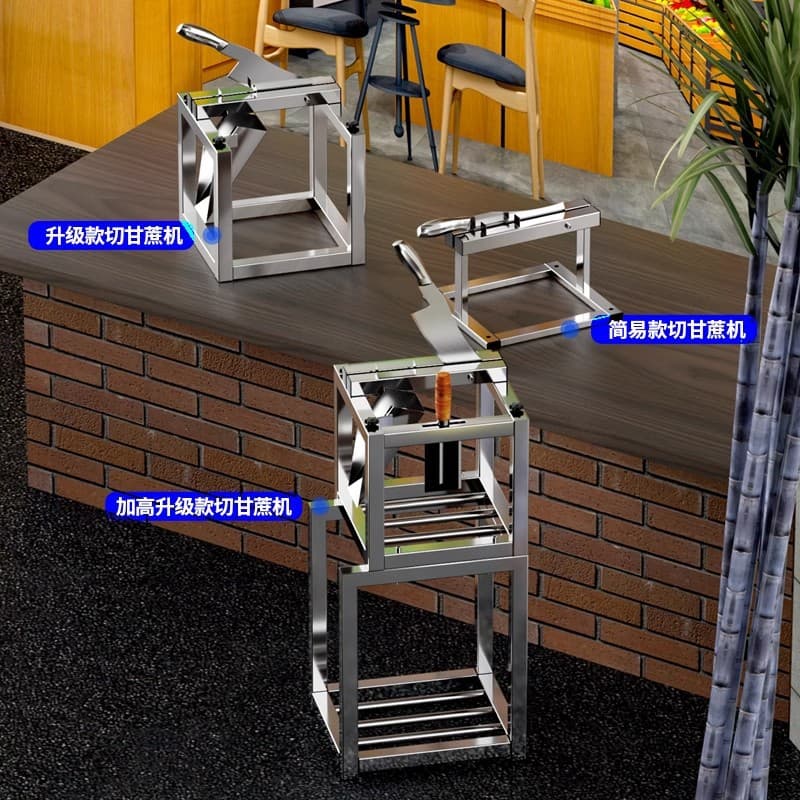 Sectioning machine chopper, sugarcane small knife cutting, cutting stainless steel knife holder, magic section cutter machine