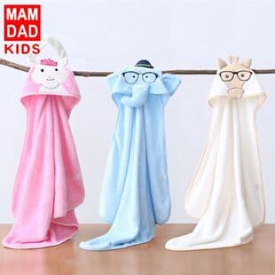 Newborn Swaddle Blanket Baby Cartoon Shaped Receiving Blanket Autumn Winter Flannel Blanket Infant Quilt
