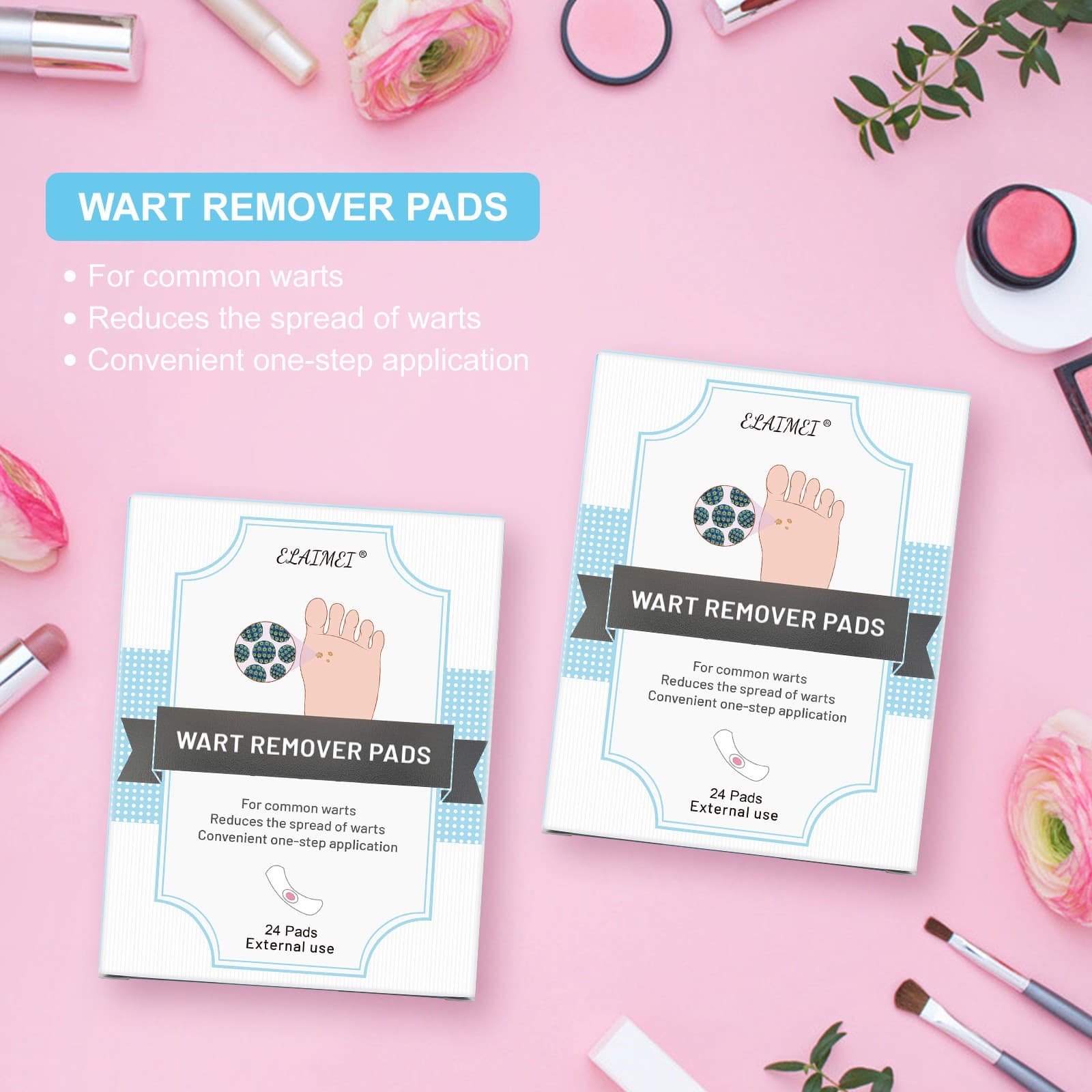 ELAIMEI WART REMOVER PADS, corn removal patches.