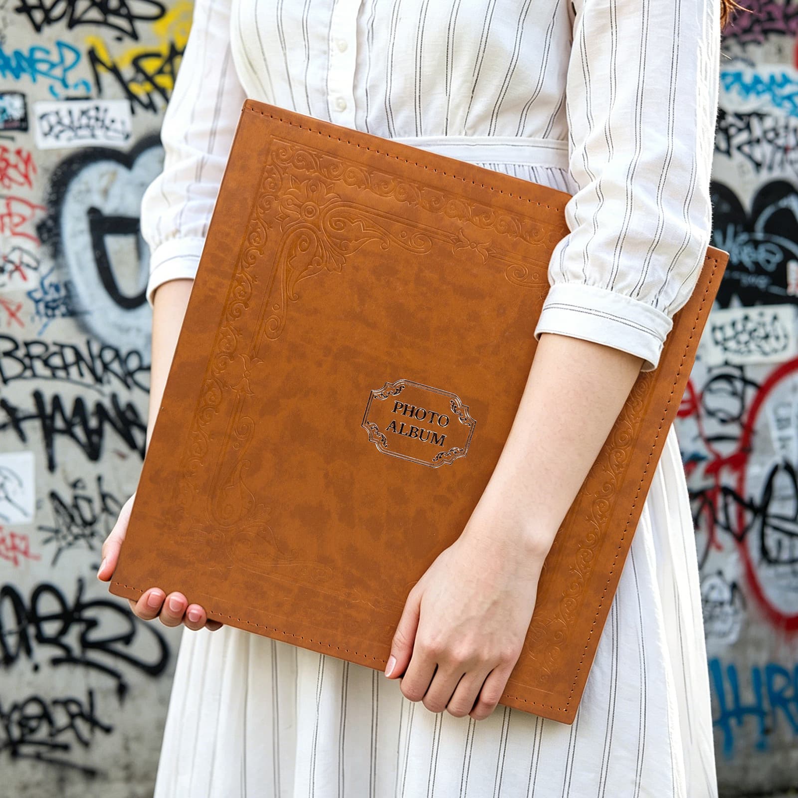 Manicai Leather hot stamping 18-inch diy viscose photo album cross-border popular spot wholesale
