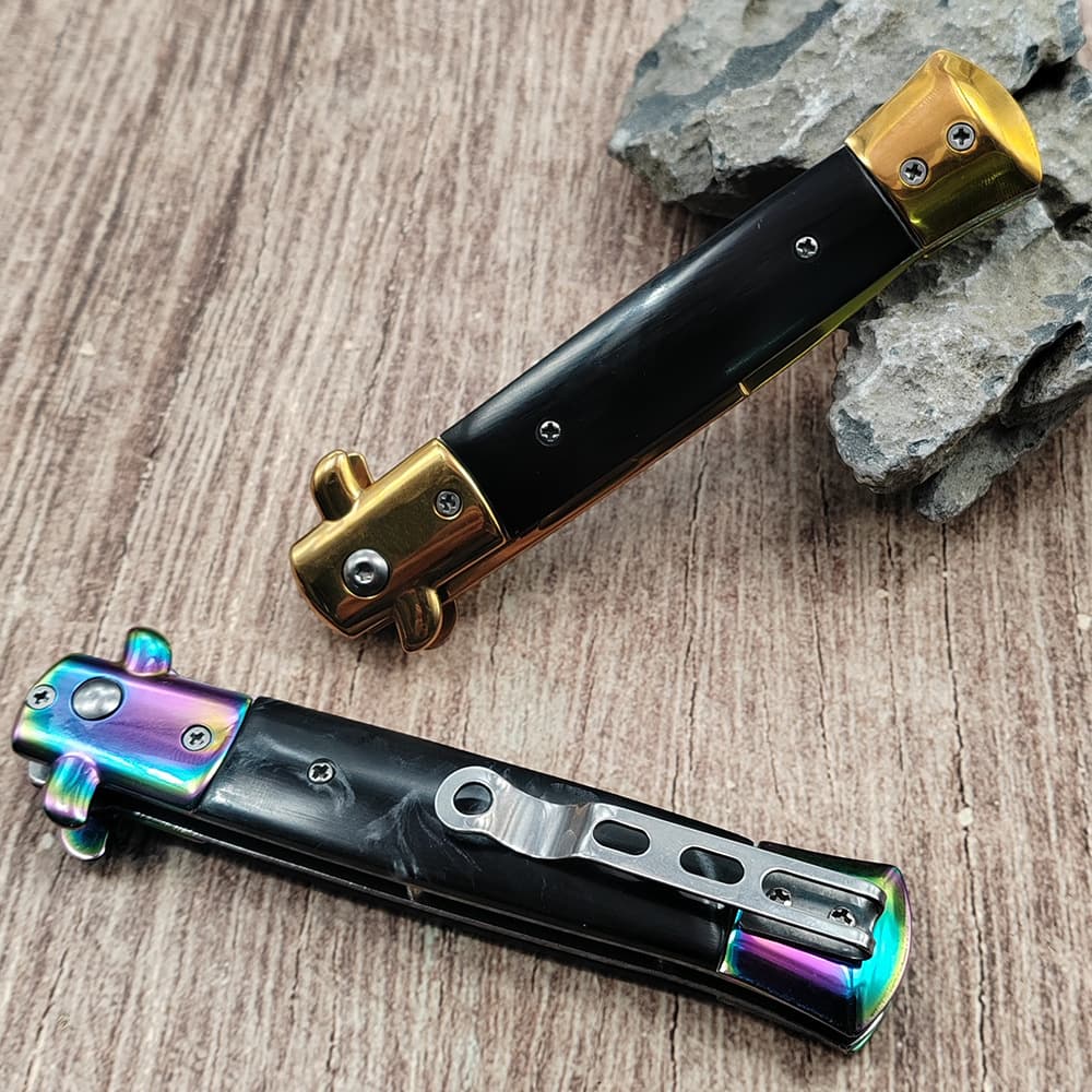 Factory Direct Outdoor Knife Portable Stainless Steel Bear Head Fruit Knife High Hardness Tactical Military Knife Drop Shipping