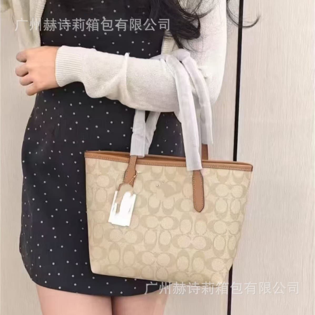 2024 Koujia Classic Retro City23 Monogram Magnetic Buckle Tote Bag Handheld Bucket Bag Shoulder Bag
