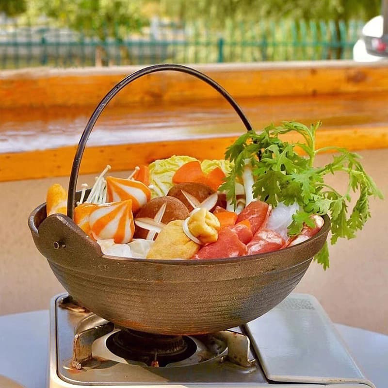 Cast Iron Pot, Japanese Sukiyaki Pot, Hot Pot, Soup Pot, Stew Pot, Outdoor Hanging Pot, Small Iron Pot, Specialty Pot