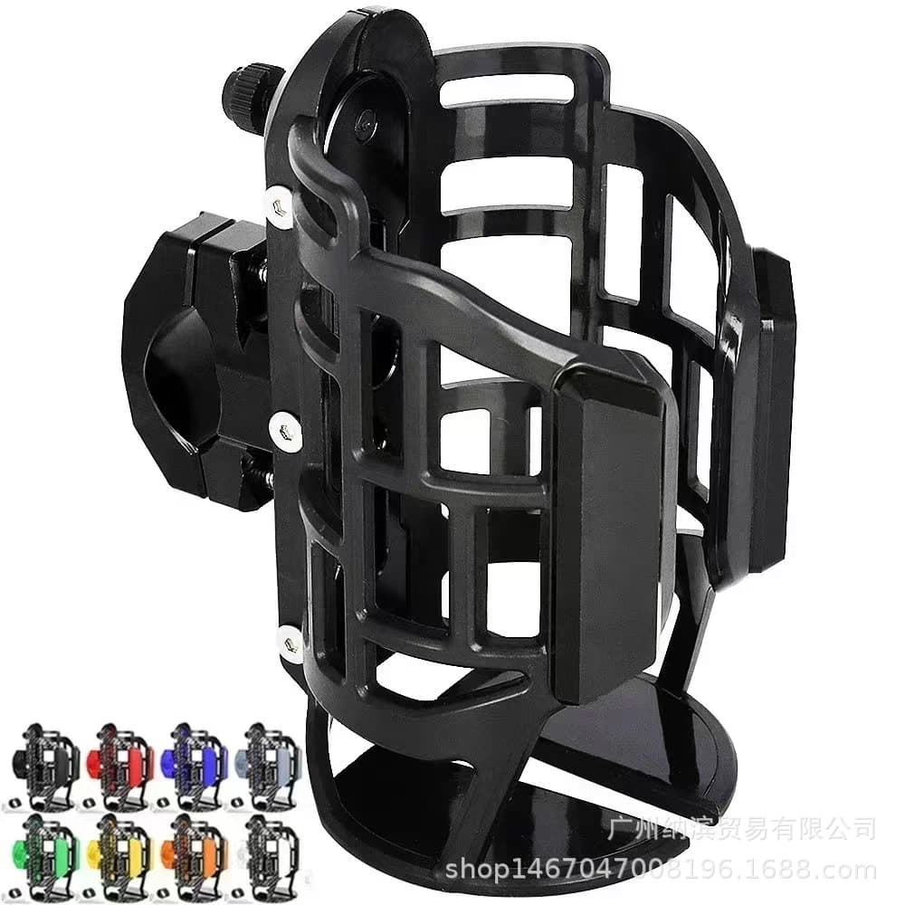 Universal Aluminum Alloy Electric Bike Water Bottle Holder, Motorcycle Cup Holder, Bicycle Drink Mount, No-Drill
