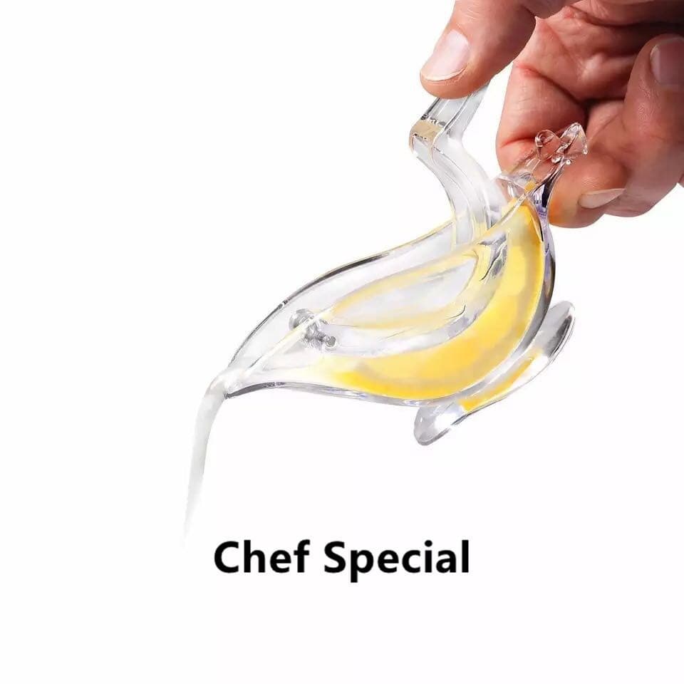 Portable Plastic Manual Lemon Squeezer Transparent Lemon Press Manual Small Fruit Juicer