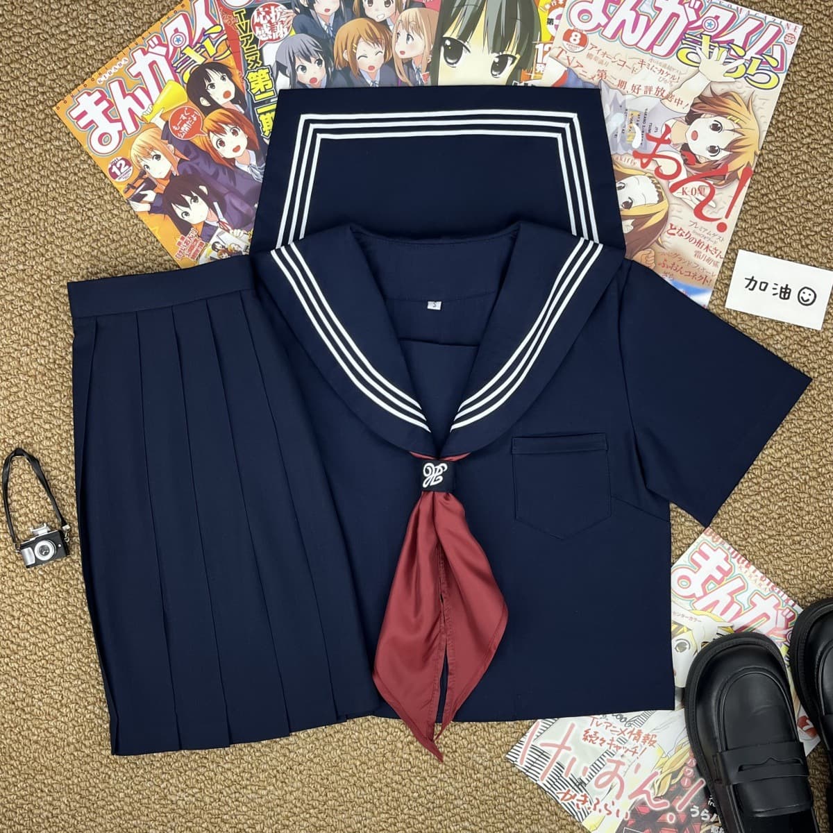 Authentic Japanese Style School Uniform JK Sailor Suit Summer College Class Graduation Performance Costume Cosplay Clothing