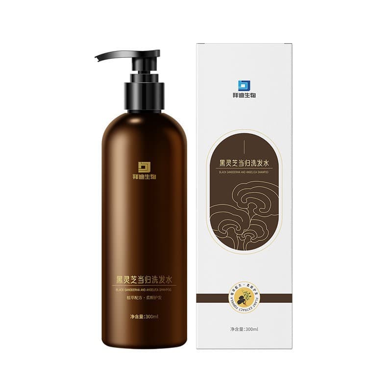Baidi Bio Black Reishi and Angelica Shampoo Oil Control Hair Nourishing Anti-Hair Loss Shampoo Herbal Plant Shampoo