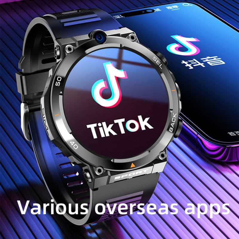 Android System H10 Smart Watch 4g Card Full Network Access 1.39Inch Dual Camera + Independent Download