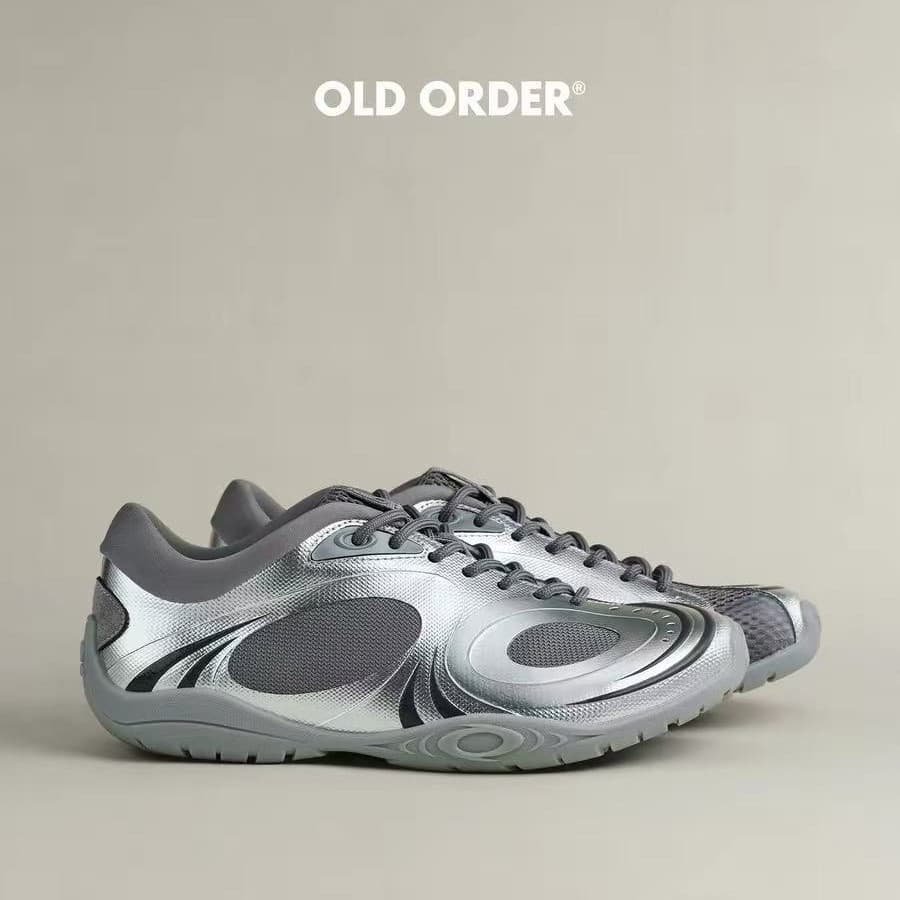 【Top Version】OLDORDER-2026 Silver Stone Thick Sole Breathable Running Shoes 2026 New Fashion Versatile