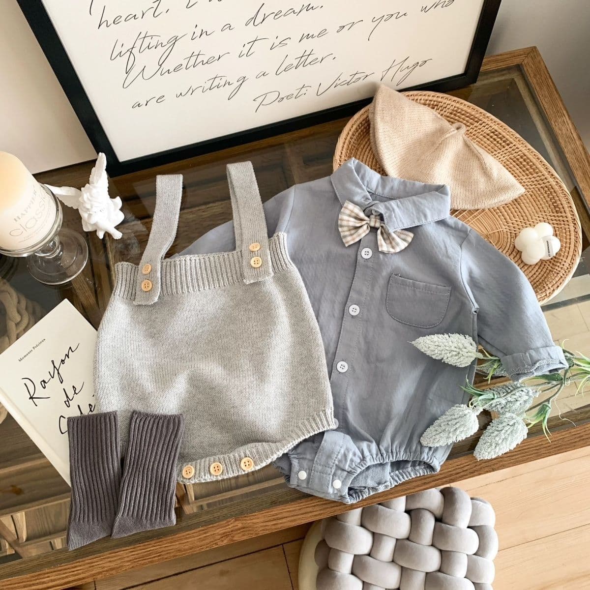 Baby Master Clothing Spring and Autumn Style Baby Overalls Suit Spring Full Moon 100th Anniversary Infant Clothing Fashionable