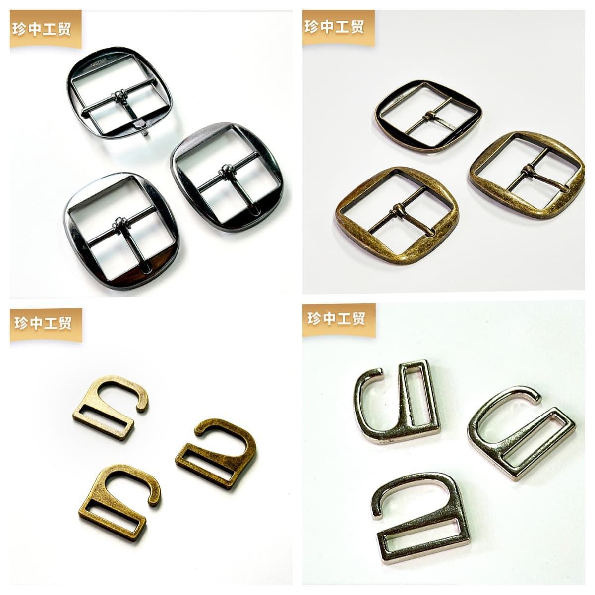 OEM Shoe Buckle Manufacturer Metal D-Ring Snap Fasteners Sandal Women's Hardware Accessories ODM