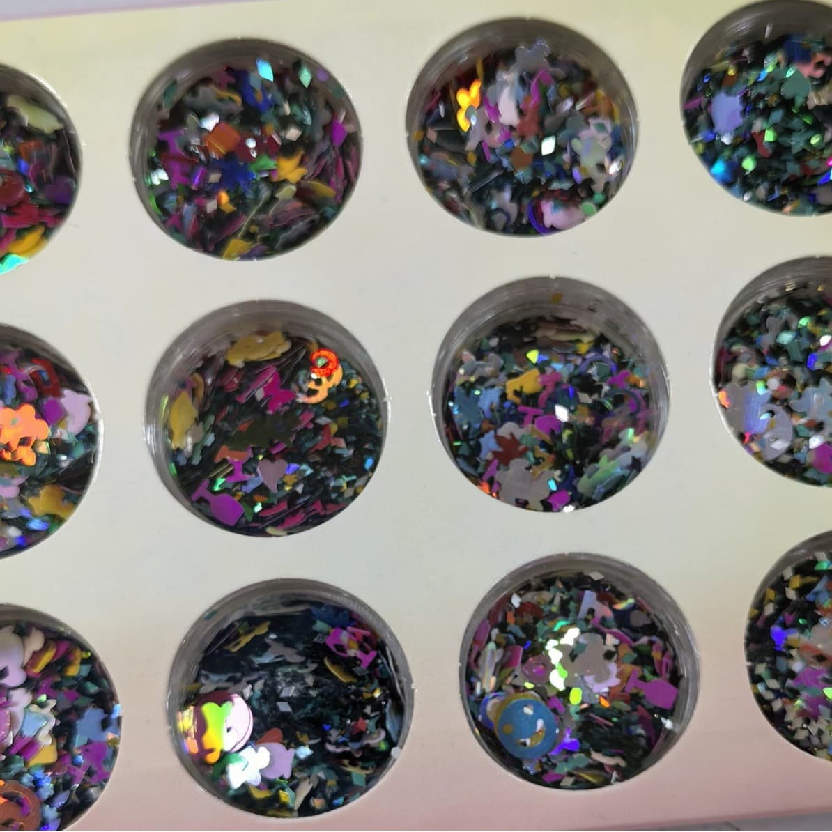 Nail Art Mixed Glitter Sequins Multicolor Glitter Nail Patches