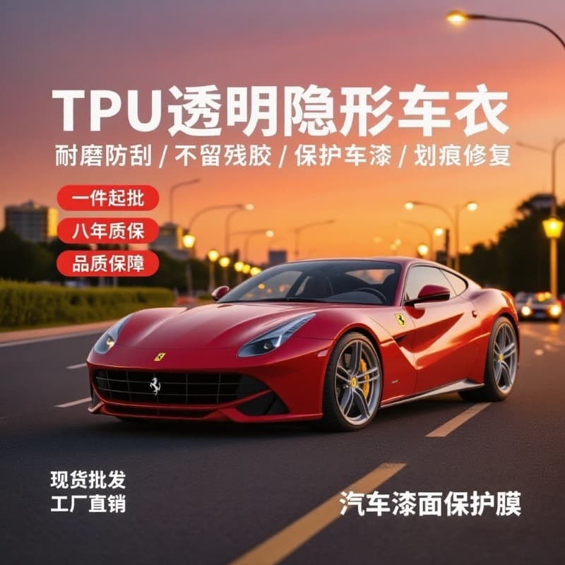 TPU Automotive Invisible Car Cover Clear Body Paint Protection Film PPF Wrap Full Roll Factory Wholesale