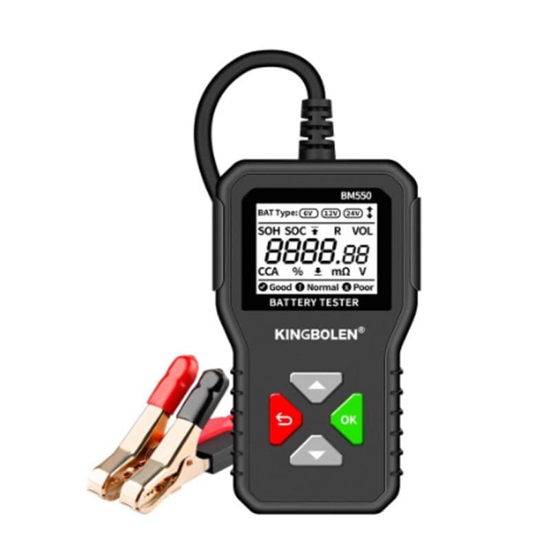 6V12V24V Multifunctional Smart Digital Display Car Motorcycle Battery Tester BM550