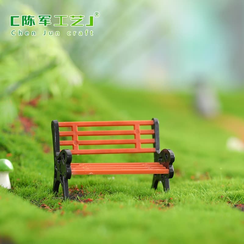 Park Lounge Chair Seat Stool Moss Succulent Micro Landscape Ornament Succulent Decoration Ornament Creative Small Ornament