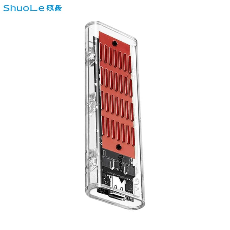 M.2 SSD Enclosure Type-C High-Speed PCIe Standard NVMe Protocol with Heatsink Mobile Hard Drive Enclosure