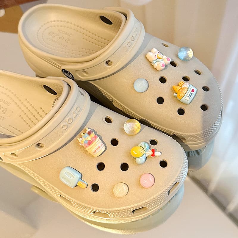 Crocs Accessories DIY Shoe Flower Adaptation Crocs Crocs Slippers Decorative Accessories Skechers Children's Jewelry Women
