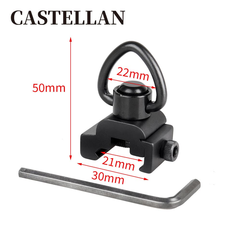 Heart strap buckle QD buckle quick release buckle QD head quick release strap buckle quick release sling buckle 21mm