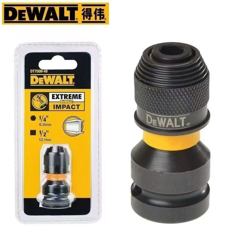 DEWALT DT7508 Adapter Wrench 1/2" Square Drive to 1/4" Hex Shank Impact Driver Converter