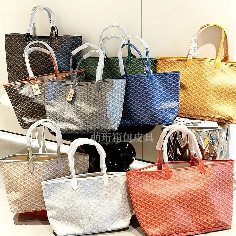 Goyard-style dog tooth tote bag women's bag European and American Y-print shopping bag mother-and-child tote large capacity bag.