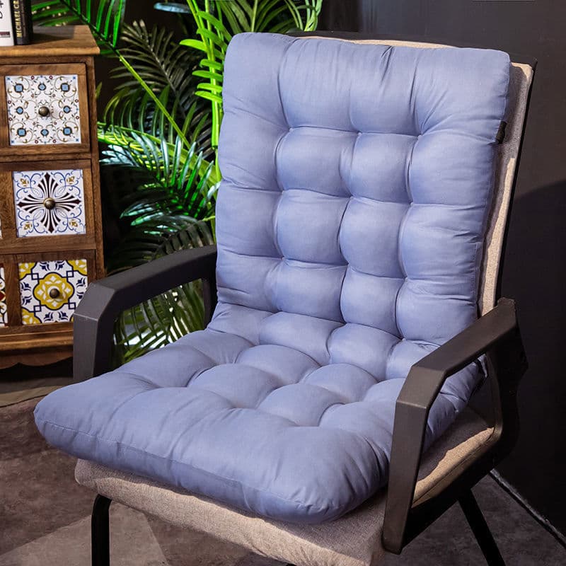 Integrated seat and back cushion for winter warmth on bay windows, dormitory chairs, office use, solid color, drop shipping