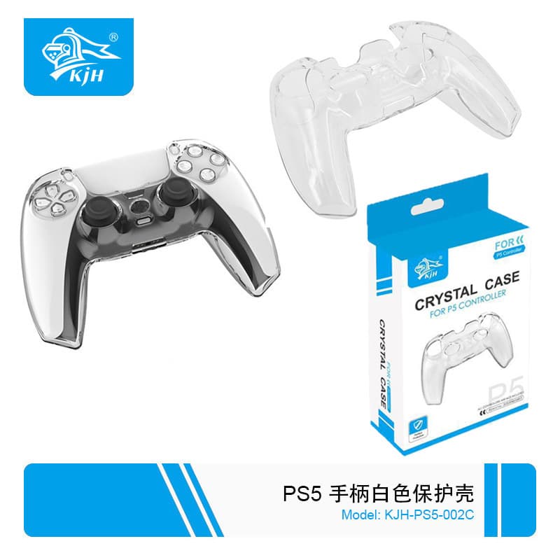 PS5 Controller Crystal Case PS5 Split PC Transparent Protective Hard Shell PS5 Wireless Controller Protective Cover