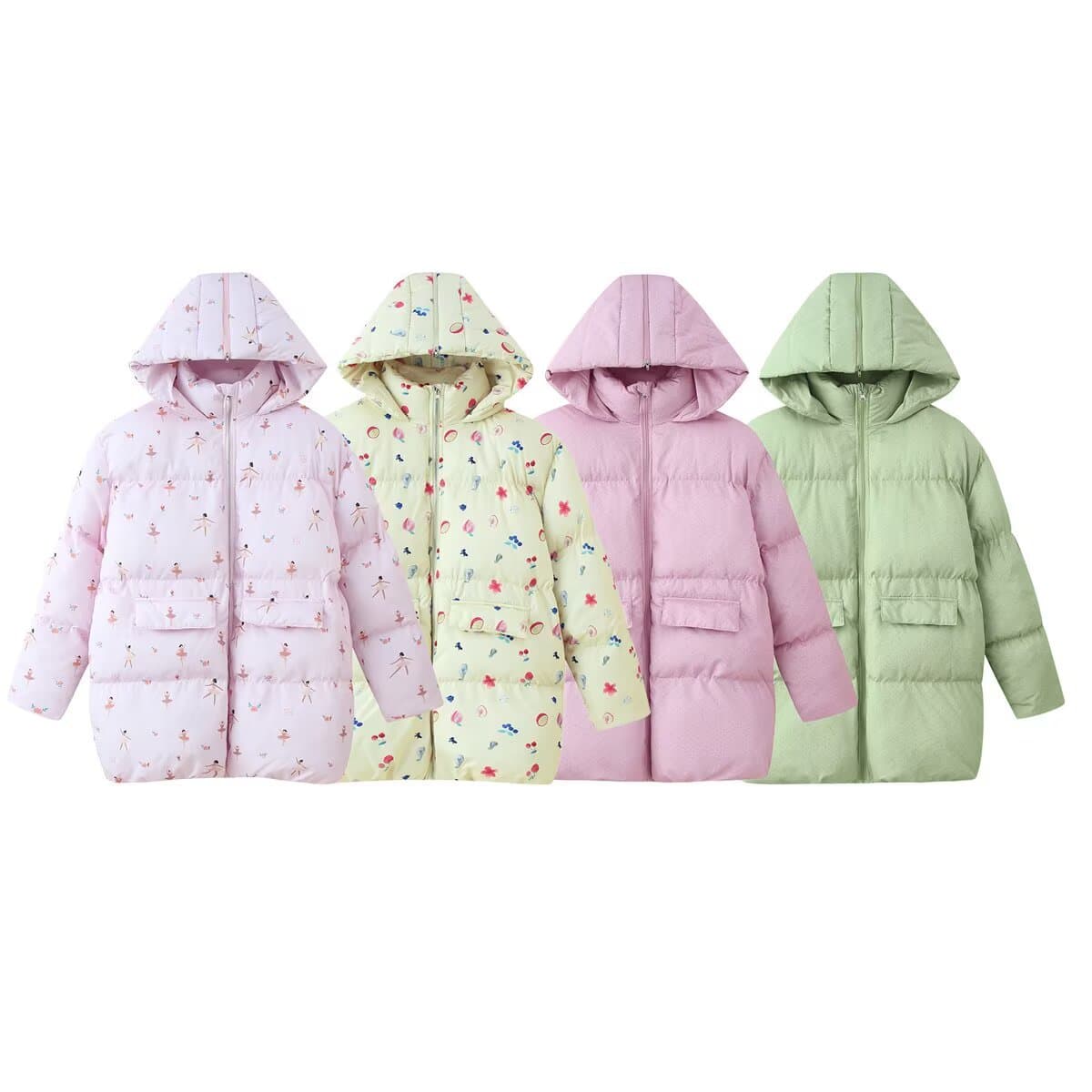 Cross-border European and American Women's Fashion AliExpress Hot-Selling Sweet Girl College Style Casual Hooded Thick Warm Cotton Coat