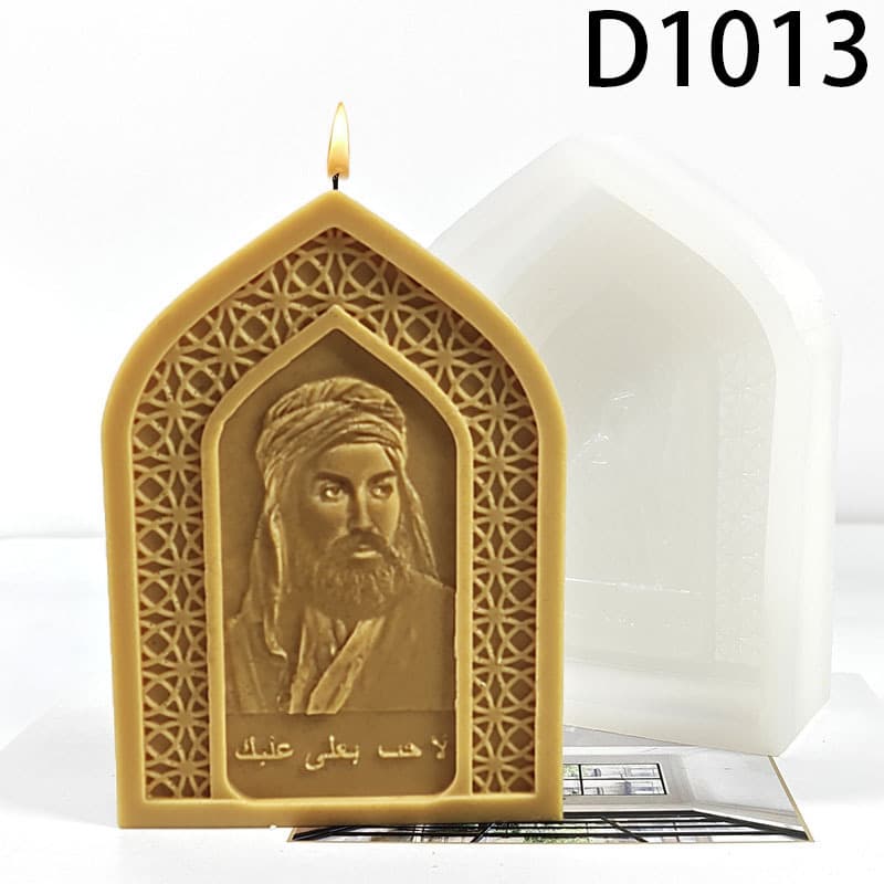 Arabic Style 3D Silicone Mold DIY Handmade Aromatherapy Candle Plaster Decoration Ornament D1013