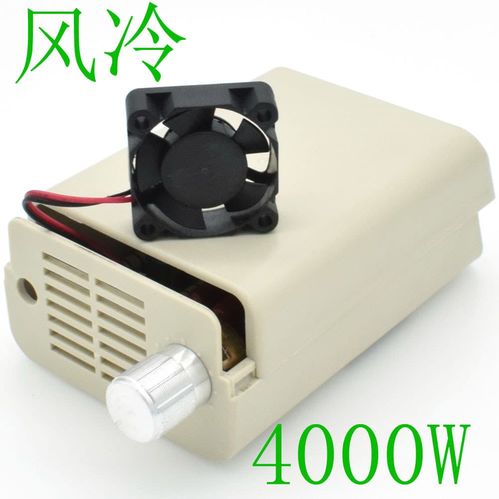 Air-cooled AC motor 4000W imported thyristor electronic voltage regulator, dimming, speed control, temperature control 220V