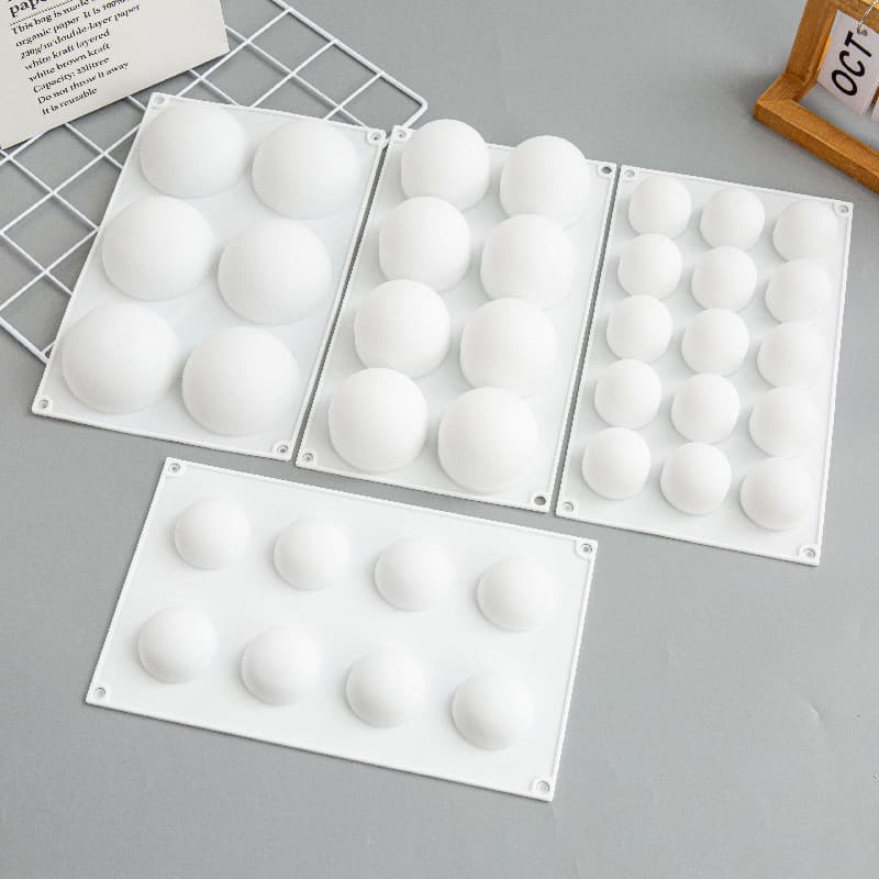 Spherical mold handmade chocolate candy three-dimensional round French dessert mousse cake baking large and small silicone