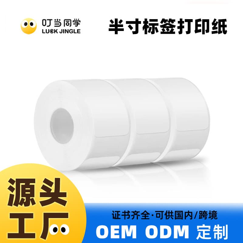 Label Paper for Label Printer, Thermal Adhesive Stickers, Colorful Name Tags, Home Use, Waterproof, Oil-Proof, Tear-Resistant