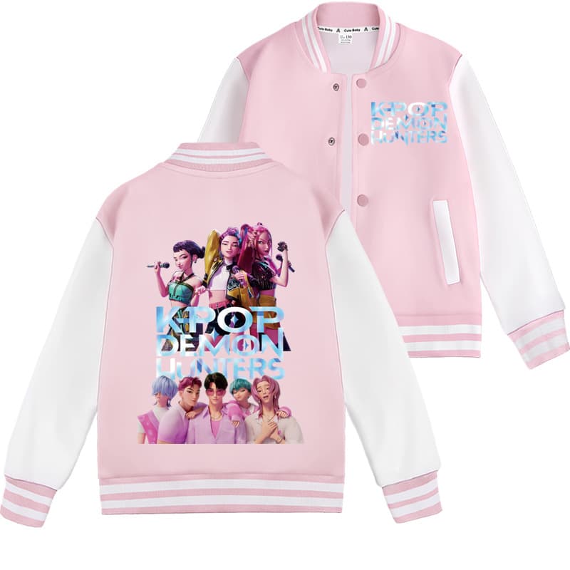 K-Pop Hunter Kids' Series Sports and Leisure Baseball Uniforms for Boys and Girls, Suitable for Outdoor Activities