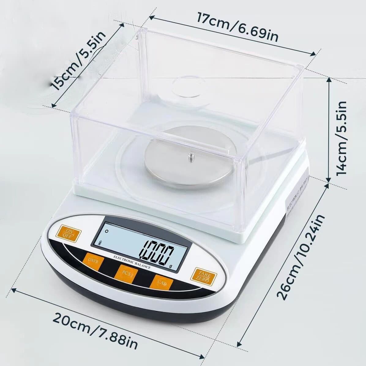 0.1g electronic balance, 500g, 0.001g, high-precision laboratory balance, weight scale.