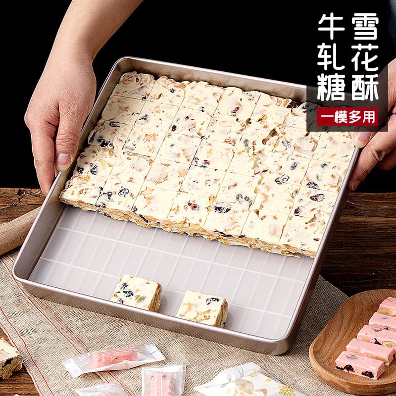 Snowflake Crisp Mold Pan Non-stick Home Use Nougat Cooling Setting Baking Pan Material Full Set Baking Tool Set