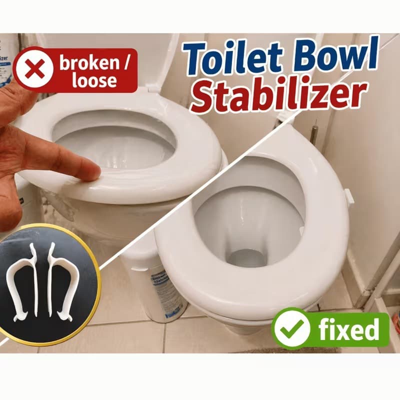 Popular 1/2 Pack Toilet Seat Stabilizer, Anti-Shake and Anti-Offset, Household Toilet Seat Alignment and Fixing Accessories