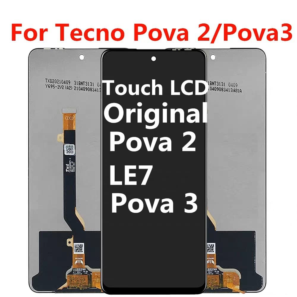 Suitable for TECNO POVA4 screen assembly POVA2 POVA3 LE7 LF3 LG7n display screen