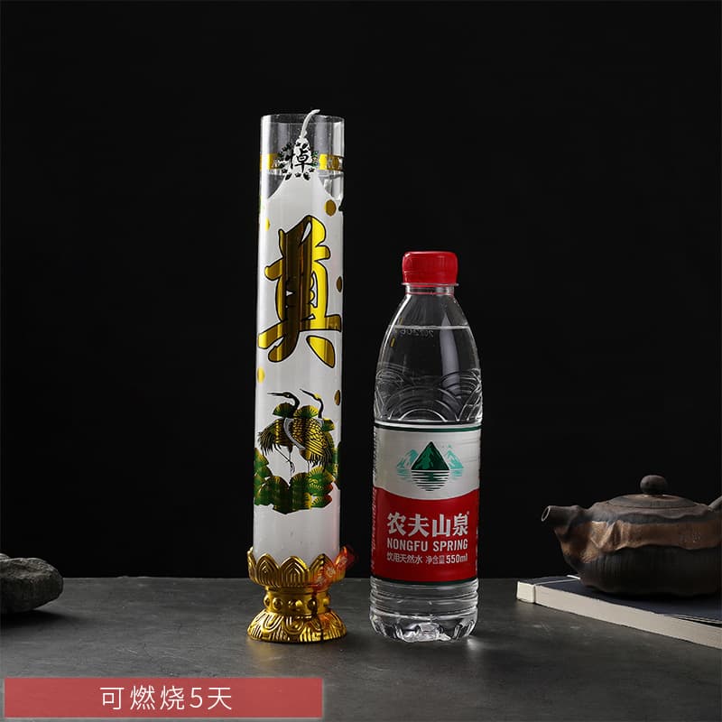 Hall of mourning candles, smokeless crystal offerings for white events, funerals, tomb visits, eternal flame white memorial candles for Qingming.