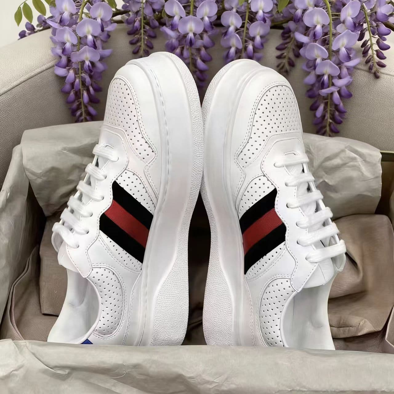 G Brand Cookie White Shoes for Women, Versatile Height-Increasing Casual Couple Skate Shoes, Round Toe Thick Sole Versatile Sports Shoes for Men