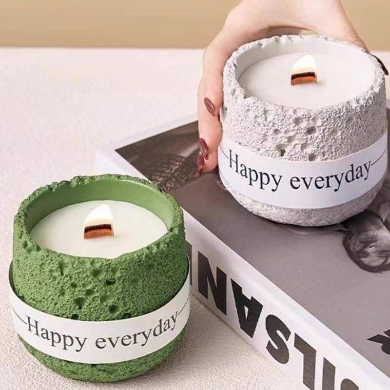 Cold Mountain Scented Candle Wholesale Plaster Cup Decorative Candle Home Bedroom Ambiance Aromatherapy Ornament