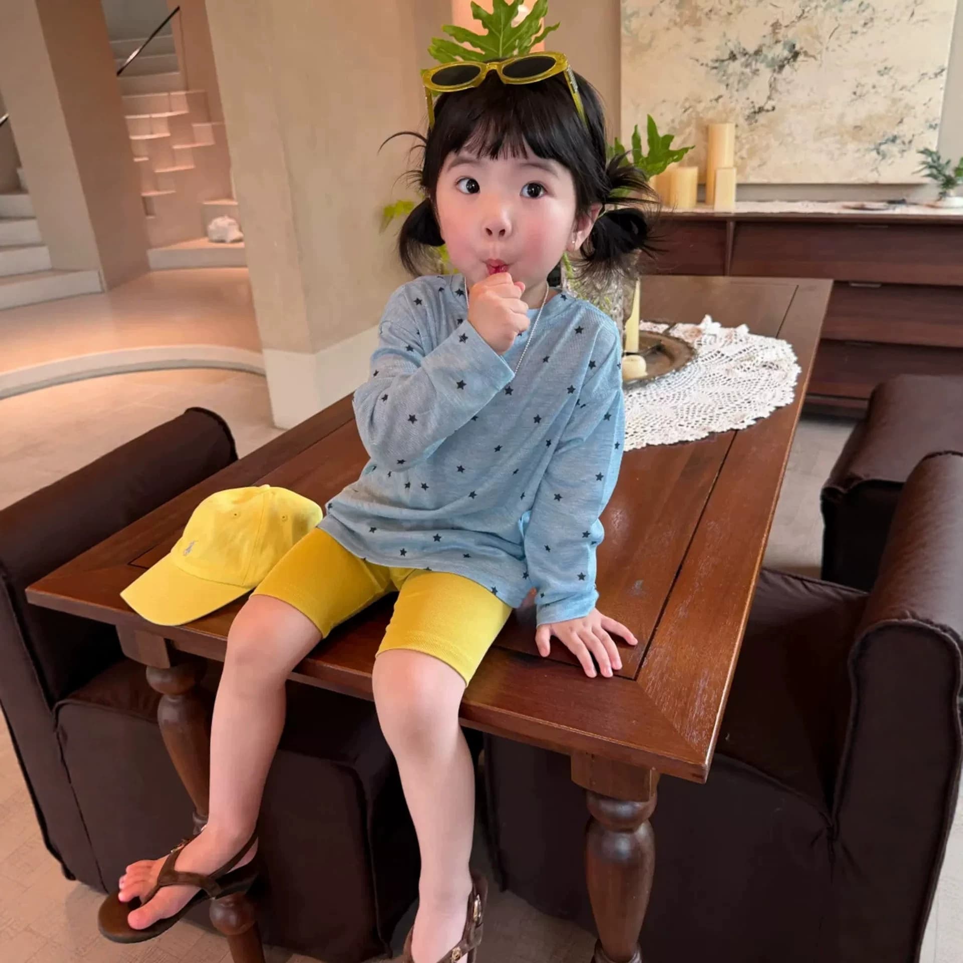 2026 Summer New Arrival Boys Girls Thin Star Print Long Sleeve T-Shirt Kids Baby Casual Sun Protection Cover-Up