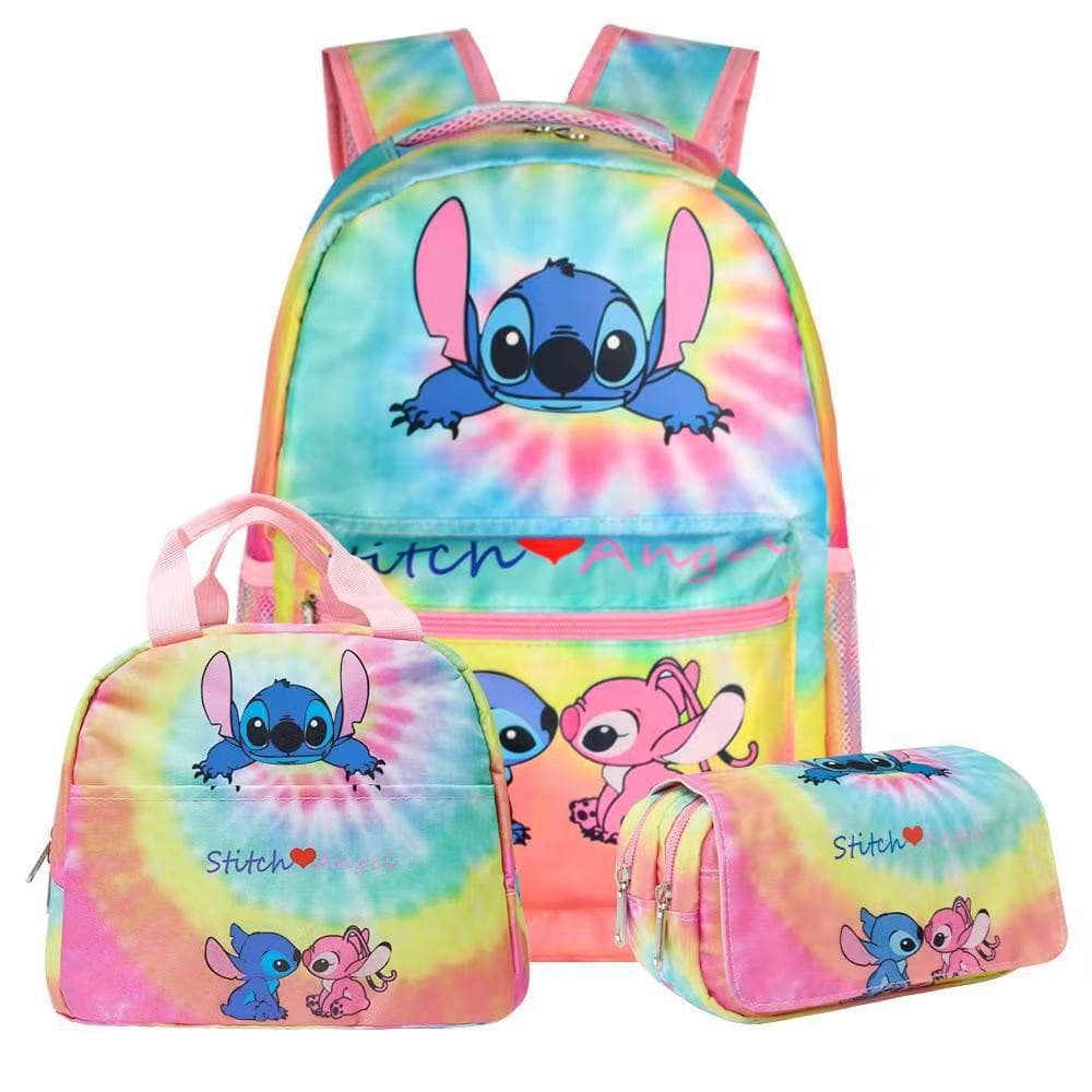 In Stock 3-Piece Backpack Set New Korean Style School Backpack Large Capacity Travel Bag for Students