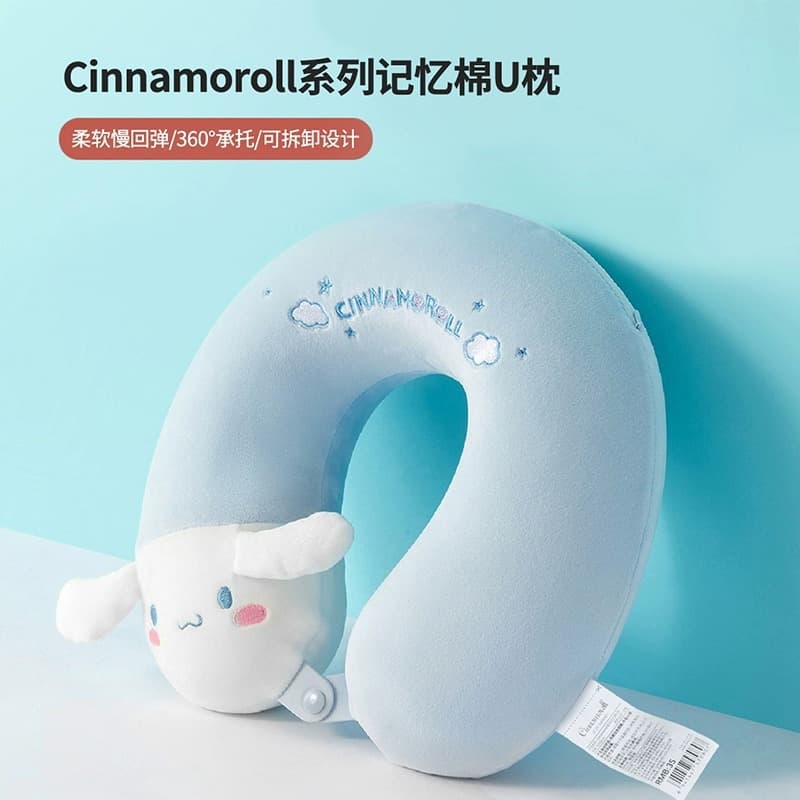 MINISO Sanrio Memory Foam U Pillow Disney U-Shaped Pillow Travel Neck Pillow Nap Pillow