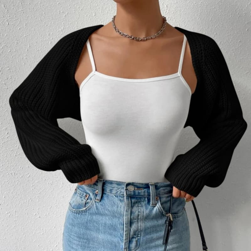 In Stock Custom Knitwear Cross-Border Trade Europe and America Solid Color Sweater Coat Amazon Casual Versatile Women's Knit Top