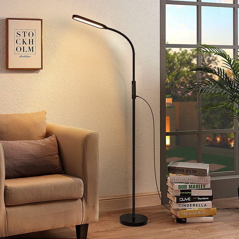 Cross-Border Eye Protection Floor Lamp LED Beauty Manicure Eyelash Tattoo Embroidery Lamp Living Room Lighting Piano Lamp Study Lamp Factory